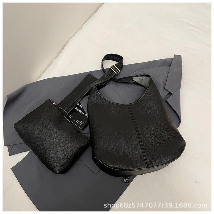 Popular child and mother bag women's 2025 new fashion lazy wind large-capacity tote bag high-end shoulder bag tide