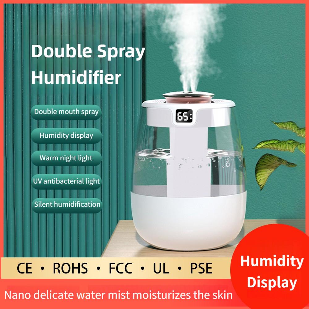 Bedroom Silent Atomizing Humidifier Household Nano Fine Mist Air Humidifier Desktop Humidity Display Sprayer