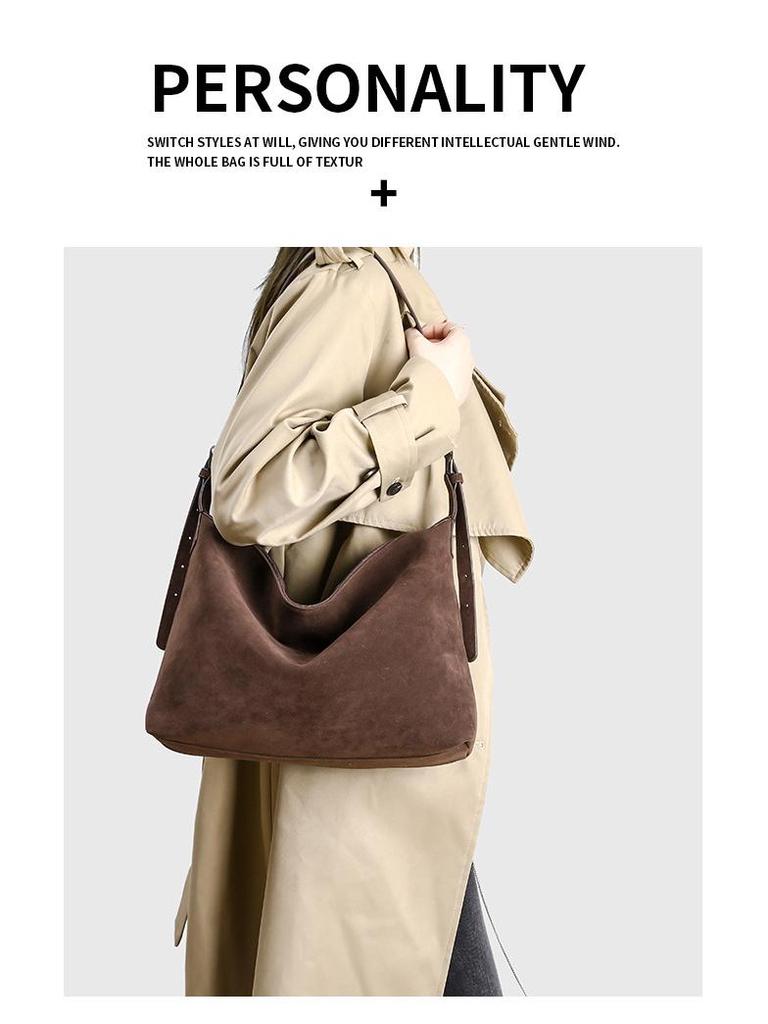 Spring 2025 Versatile High-End Large Capacity Bucket Handbag