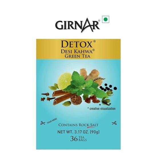 Girnar Green Tea - Desi Kahwa (36 Tea Bags) 90 Gm