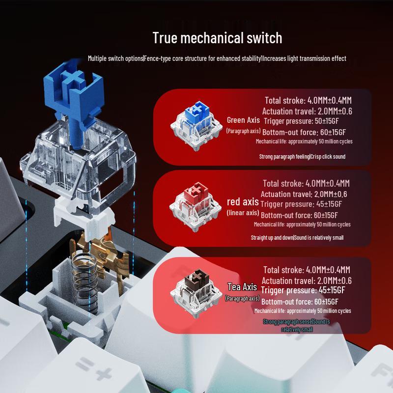 Lenovo GK10 104-Key Hot-Swappable Mechanical Gaming Keyboard