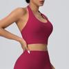 Cloud Feeling Women's Halter Backless Yoga Tank Top with Built-in Chest Pads - Fitness Sportswear