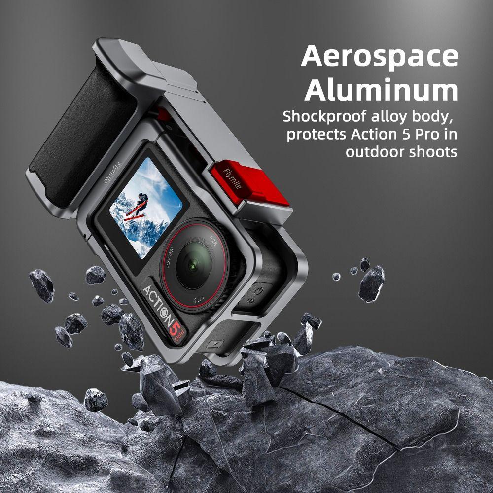 Shutter Button Xplorer Grip Kit Camera Frame for Osmo Action 3/4/5 Pro Camera Accessories