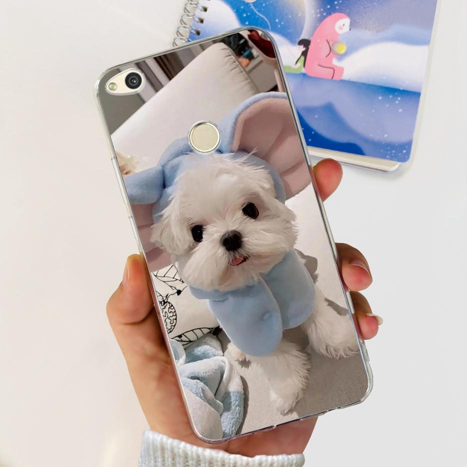 For Huawei P8 Lite 2017 Case Honor 8 Lite Luxury Painted Cover Clear Silicone Soft TPU Phone Case For Huawei GR3 2017 Back Cover