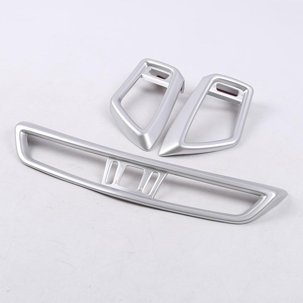 3ks pro Nissan Qashqai J11 X-trail X Trail T32 2014 palubní deska automobilu AC výstup vzduchu Větrací kroužek Kryt rámu Ozdobný díl