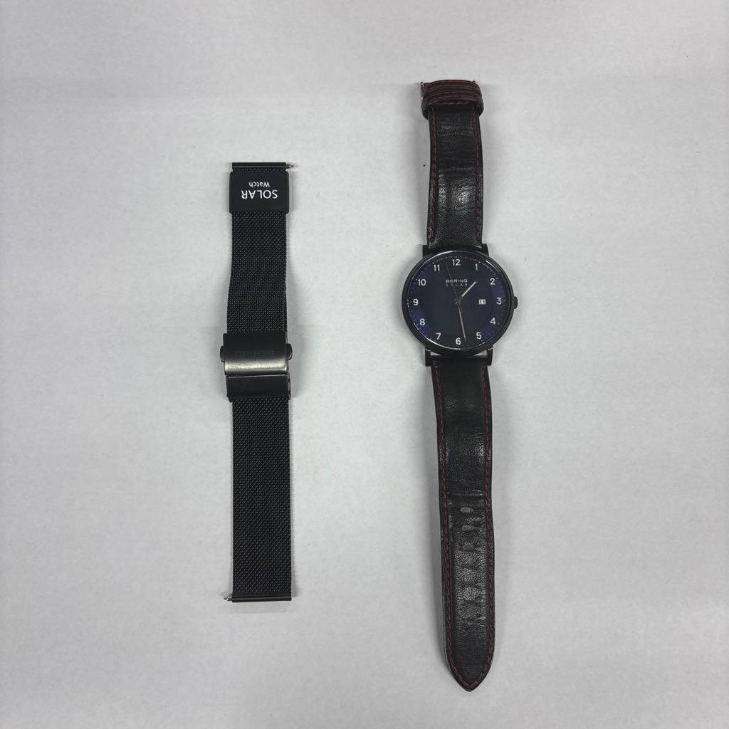 Used BERING SOLAR wristwatch with belt