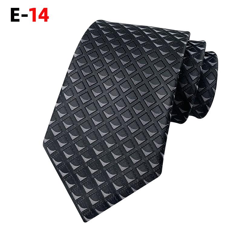 2026 Men's Houndstooth Gold Tie - Perfect for Weddings and Business