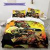 RDR2  Pattern Bedding Quilt Set Quilt Cover Pillowcase Home Decoration Birthday Gift (1 * Duvet Cover + 2 * Pillowcase, Without Core)