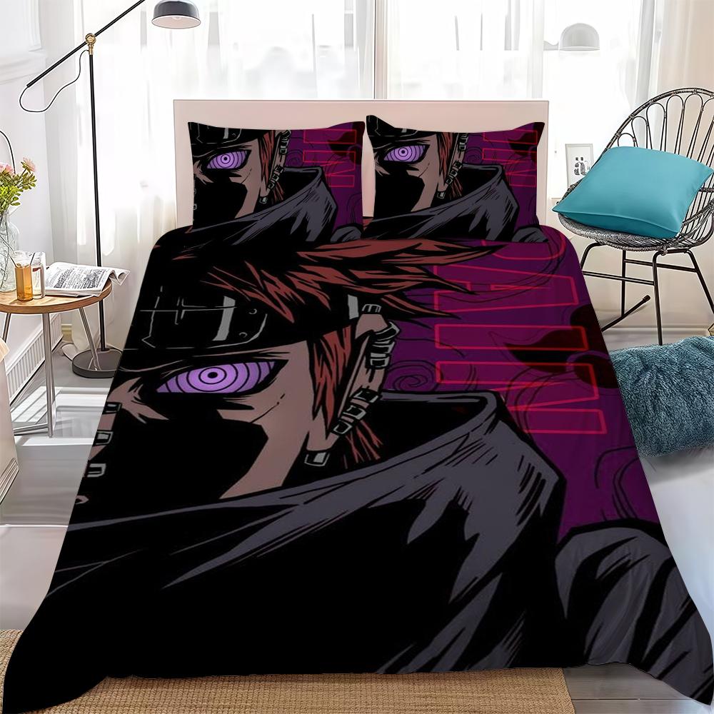 Anime P-Pain Duvet Cover Set Home Style Bedding Soft Laundry Cotton Bed 3 Piece Set Student Dormitory Gift