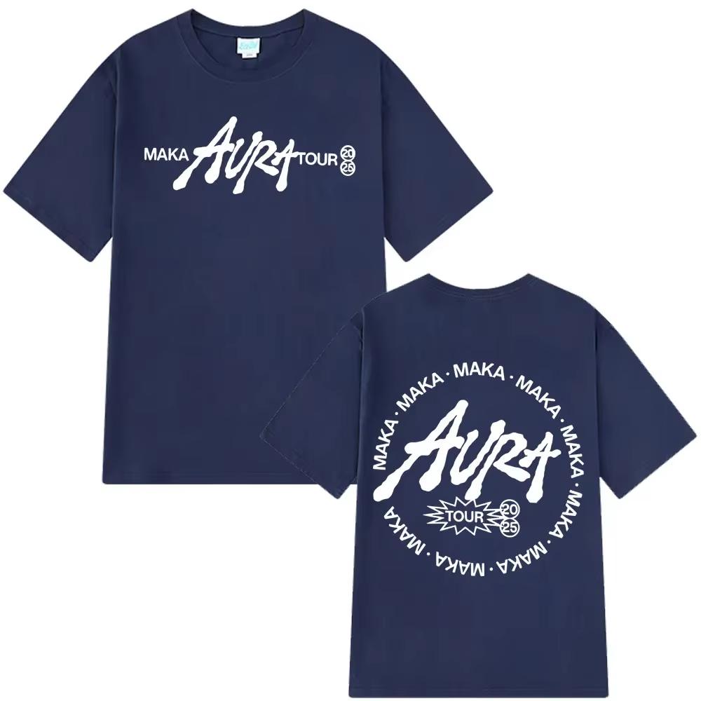 2026 Summer Rapper Maka Aura Tour Gothic Punk T Shirts Unisex Unisex Fashion Vintage Tshirts Casual Hiphop Loose Tee