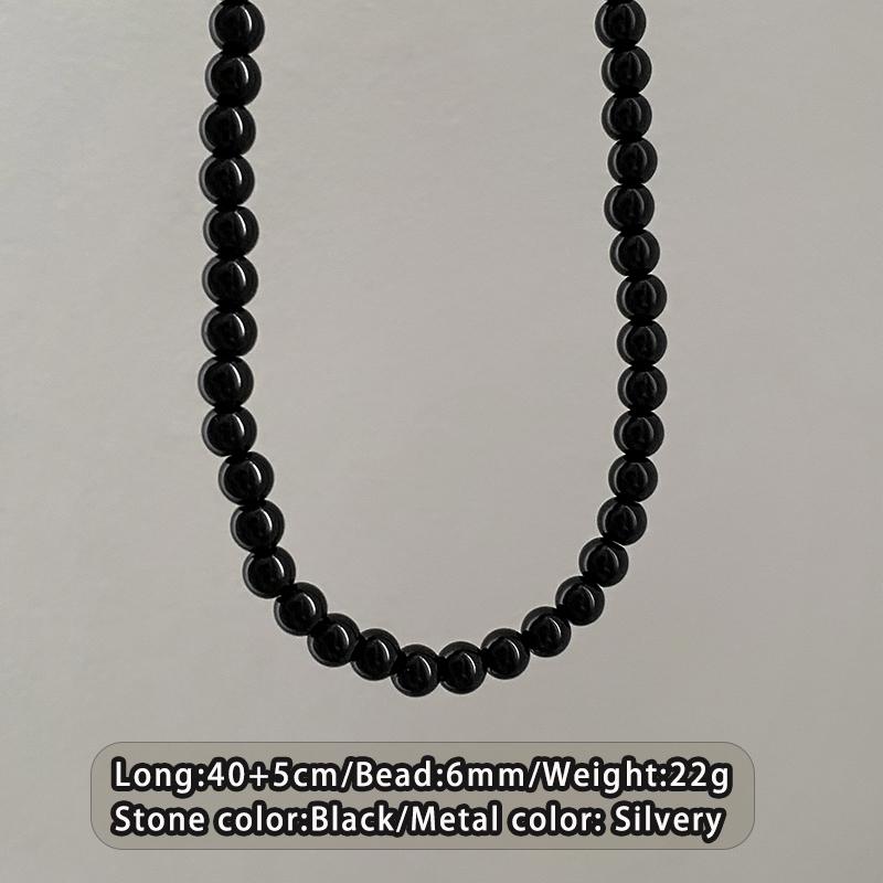 2026 New Design Gothic Girl's Sexy Black Pearl Beaded Necklace For Women's Trendy Jewelry Unusual Clavicle Chain Accessories