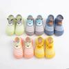 Spring/Autumn Non-Slip Soft Sole Baby Sock Shoes - Yellow Duck High-Top for Boys & Girls