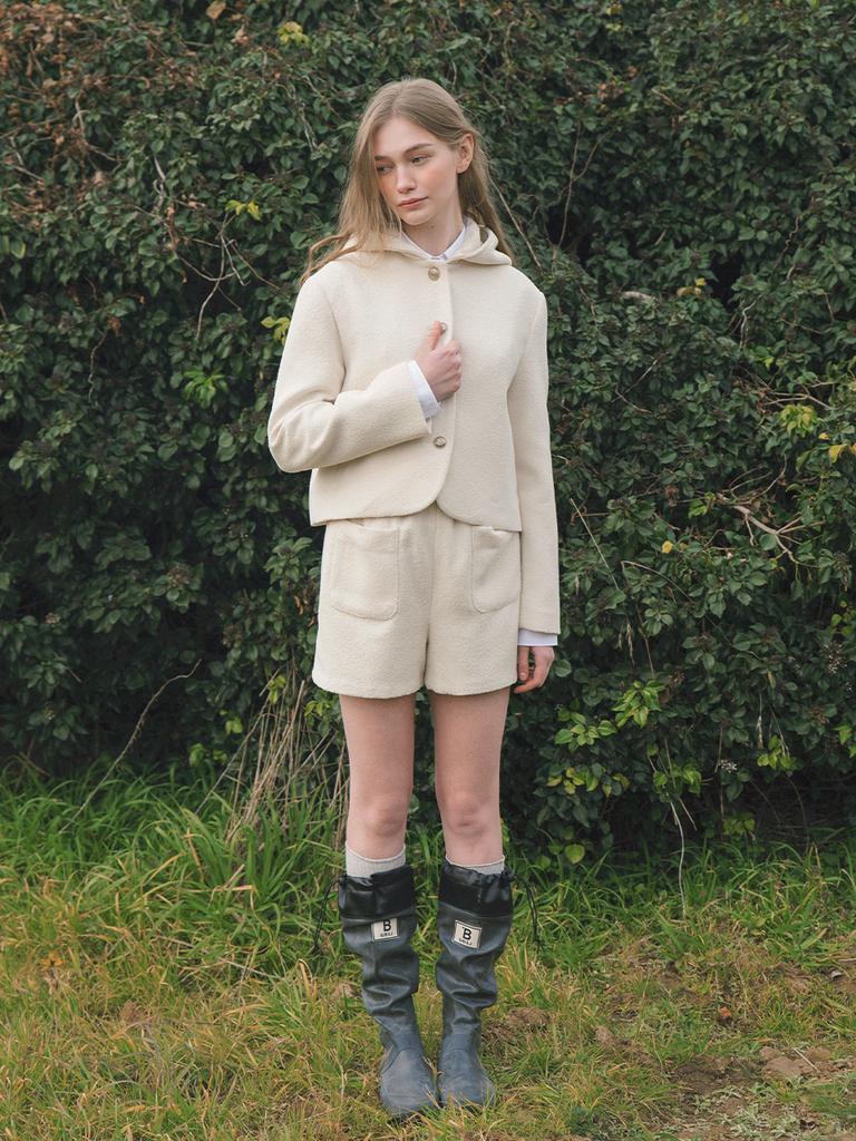 LENINA Irene Banding Short Pants_Ivory