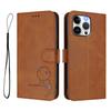 WEFOR Panda RFID-Portemonnaie-Hülle für iPhone 15 14 13 12 11 Pro Max 15 Plus XS Max XR SE, Klapphülle mit Kartenhalter für Damen Herren