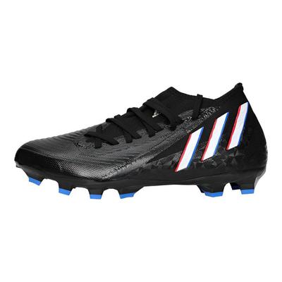 Predator Edge.3 Laced Firm Ground MG Artificial Turf Fabric Wrap Balance Shock Absorption Soccer Shoes Men Soccer Shoes Black White Blue GW9987