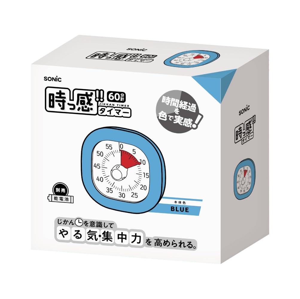 Sonic Timer Toki-Sapo Time Sensor Timer 10cm Blue LVL-8439-B