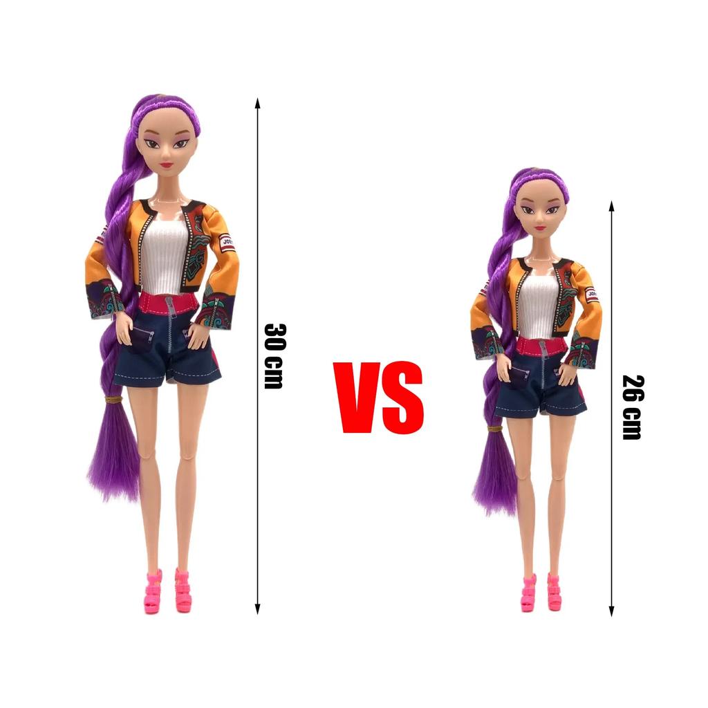 Kpop Cacciatori di Demoni Set Giocattolo Bambola Azionabile 30cm Rumi Mila Zoe - Plastica Fai da Te Regalo di Compleanno per Bambini Ragazze Tema Halloween&