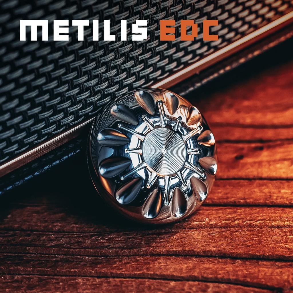 Metilis Hertz Mechanical Coin Fidget Slider Edc Toys Zirconium Alloy Anti Stress Sensory Adhd Focus Desk Toy