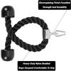 Double Head Pull Rope Gym Equipment for Biceps Triceps Training with Gantry Frame and Lower Press Handle for Muscle Building