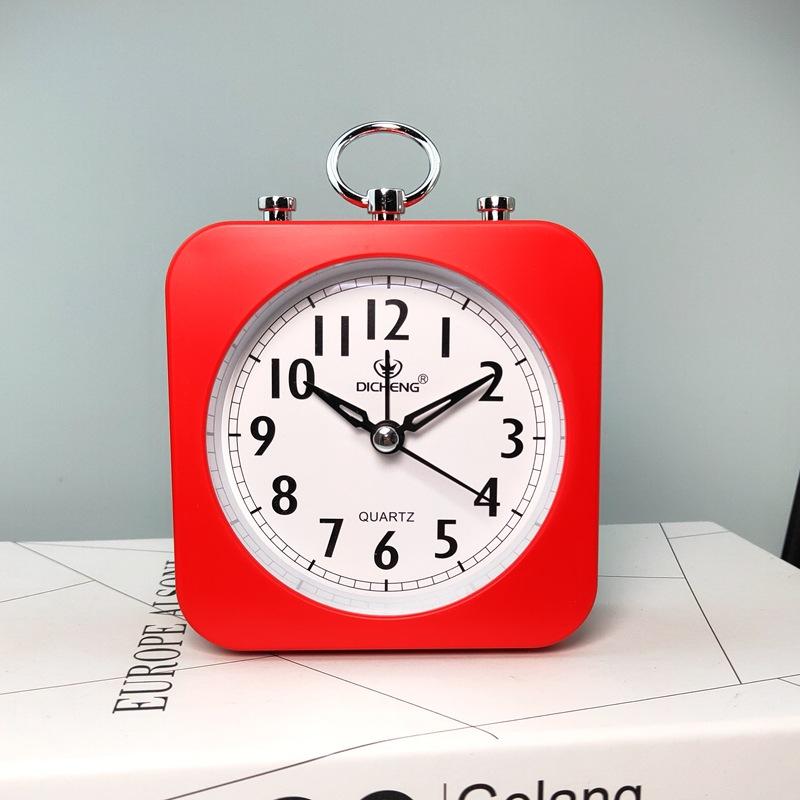 Korean creative candy lazy silent alarm clock desktop simple wind clock