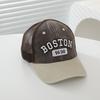 Baseball Caps Spring Autumn Boy Girl Outdoor Use Travel Sunscreen Peaked Hats Adjustable Children Hats Vintage Patchwork Kids