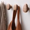 4PCS Simple Styles Wall Mount Hooks Solid & Beech Wood Multipurpose Hooks Upgrades for Hanging Clothes & Accessories