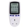 Teljesítménymérő dugasz akkumulátoros LCD-vel 7 megjelenítési mód Áramfogyasztás mérési monitor UK Dugó 230V