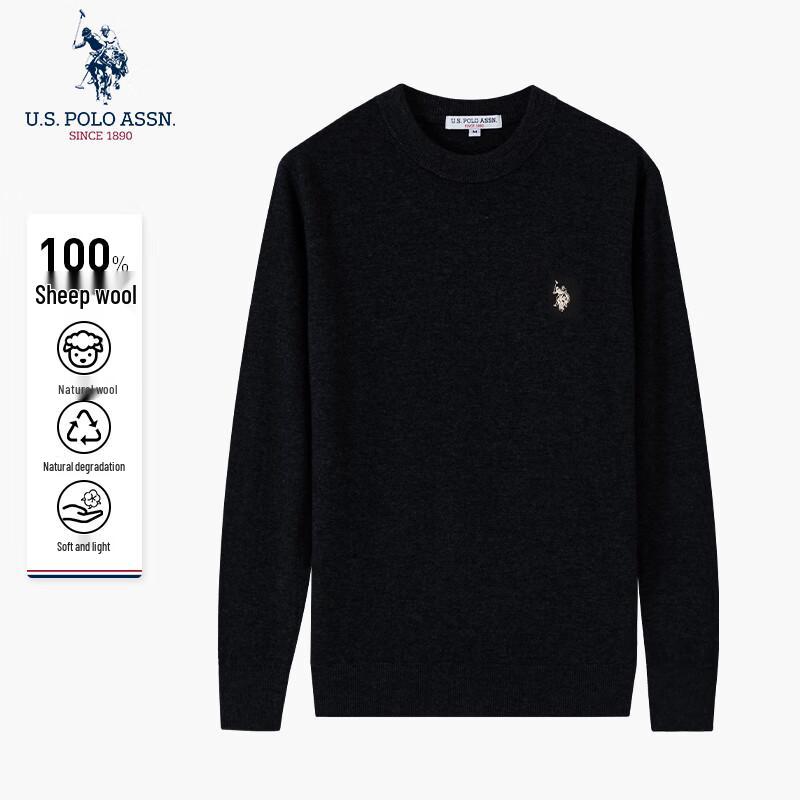 U.S. Polo Assn. Men's Pure Wool Business Casual Pullover