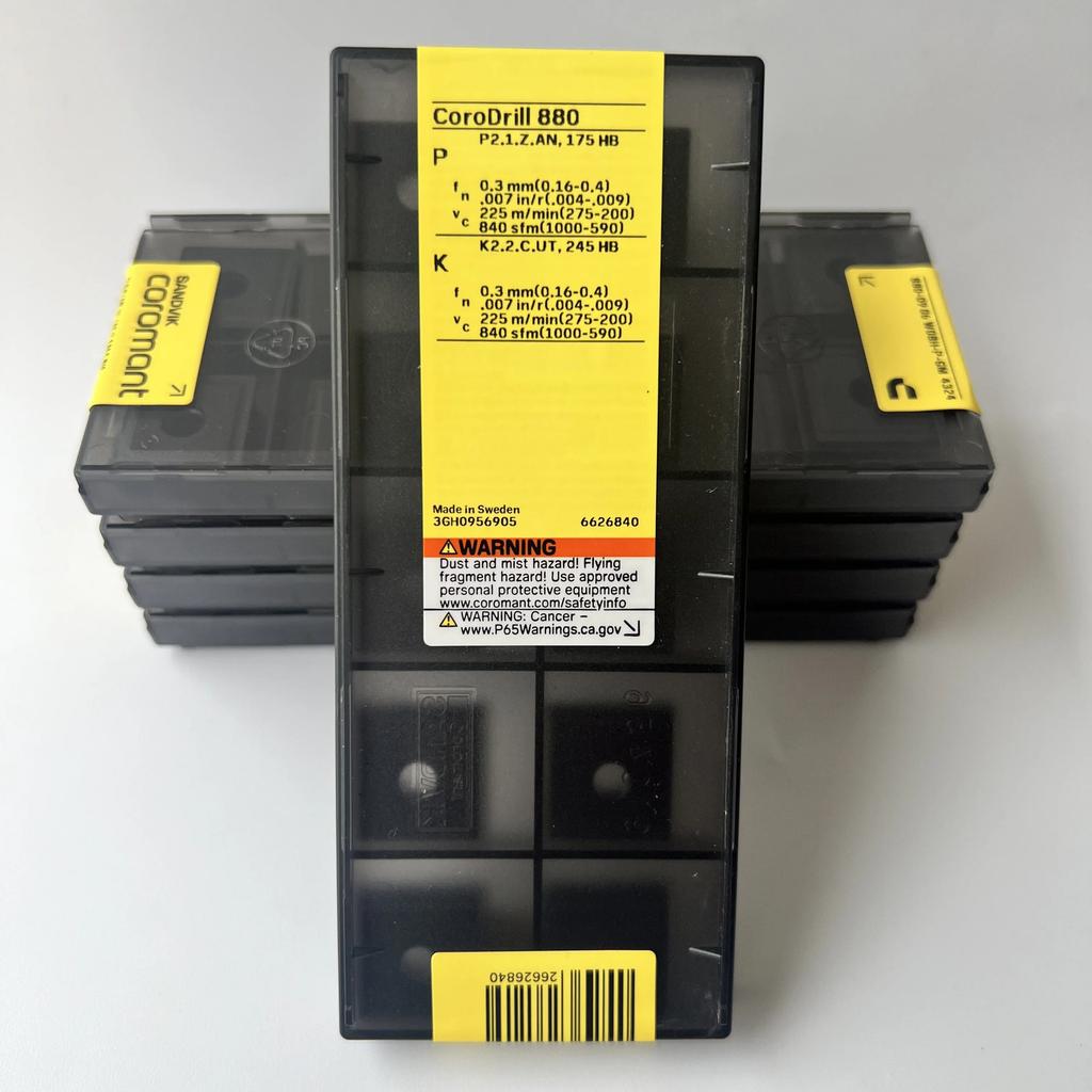 SANDVIK / 880-0906W08H-P-GM 4324 / Industrial indexable Carbide Inserts 10 Pcs