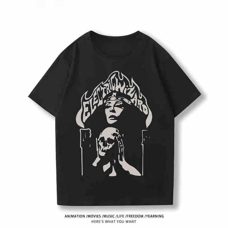 2025 Nové tričko rockové kapely Black Sabbath Nadměrné oblečení Trička s krátkým rukávem Trička Pánská a dámská Jedinečná bavlna