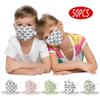 50Pcs Kids Disposable Face_Masks With 3D Designs 4-Ply Cute Printed Breathable Face_Mask