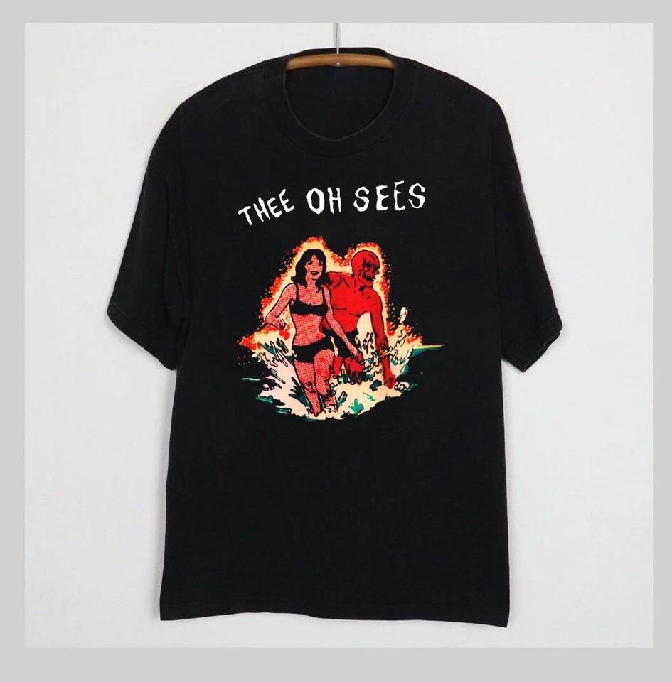 Thee Oh Sees Black Tour Gift Unisex Tee Adult Cotton Shirt All Size UU270