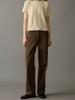 NOEUD Cotton Detail Pants (Brown)