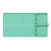 Silicone Grill Mat Heat-Resistant Multi-Slot Tool Organizer for BBQ Grilling Non-Slip Food-Grade Side Shelf Pad with Grease Drip Tray Dishwasher Safe