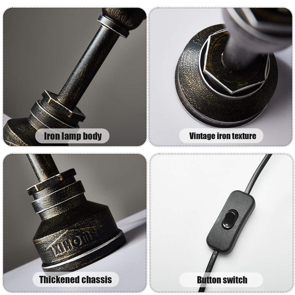 Gold Edison Nostalgic Loft American Country Simple Original Art Retro Gift Bar Cafe Restaurant Living Room Industrial Designer Industrial Pipe Steampu