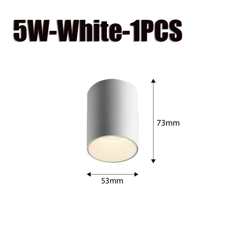 

Высококачественные круглые светодиодные потолочные светильники COB для поверхностного монтажа мощностью 5 Вт и 10 Вт, светодиодные потолочные светильники, точечный светильник переменного тока 110/220 В, без драйвера, потолочный светильник Warm White Light
