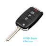 4 Buttons Flip Folding Remote Key Case Fob Housing Key Shell for KIA K3 Sorento Carens K5 K2 Cerato Forte