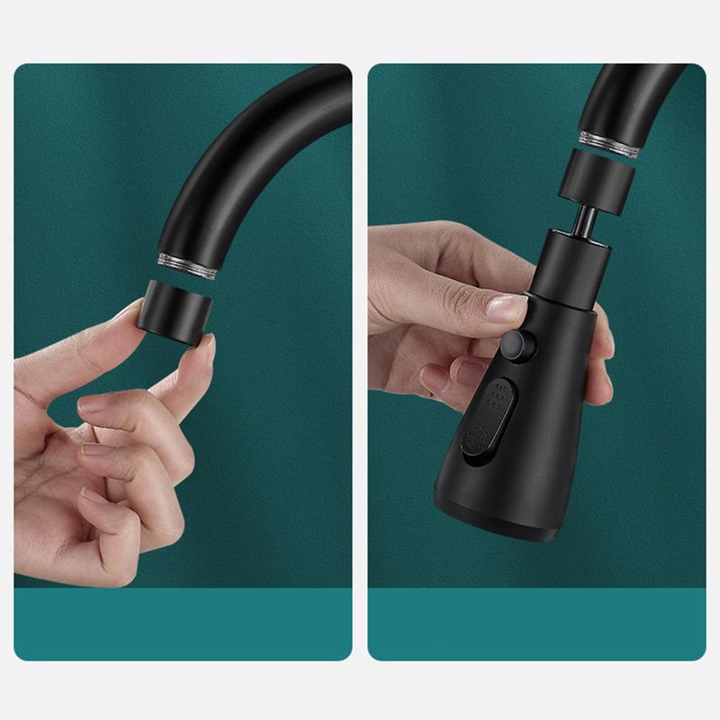 Universal 360° Rotate Kitchen Faucet Extender Aerator Plastic Splash Filter Kitchen Washbasin Faucet Bubbler Nozzle