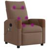 Massage Chair Brown Fabric