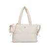 Puffer Tote Bag Ivory 4038