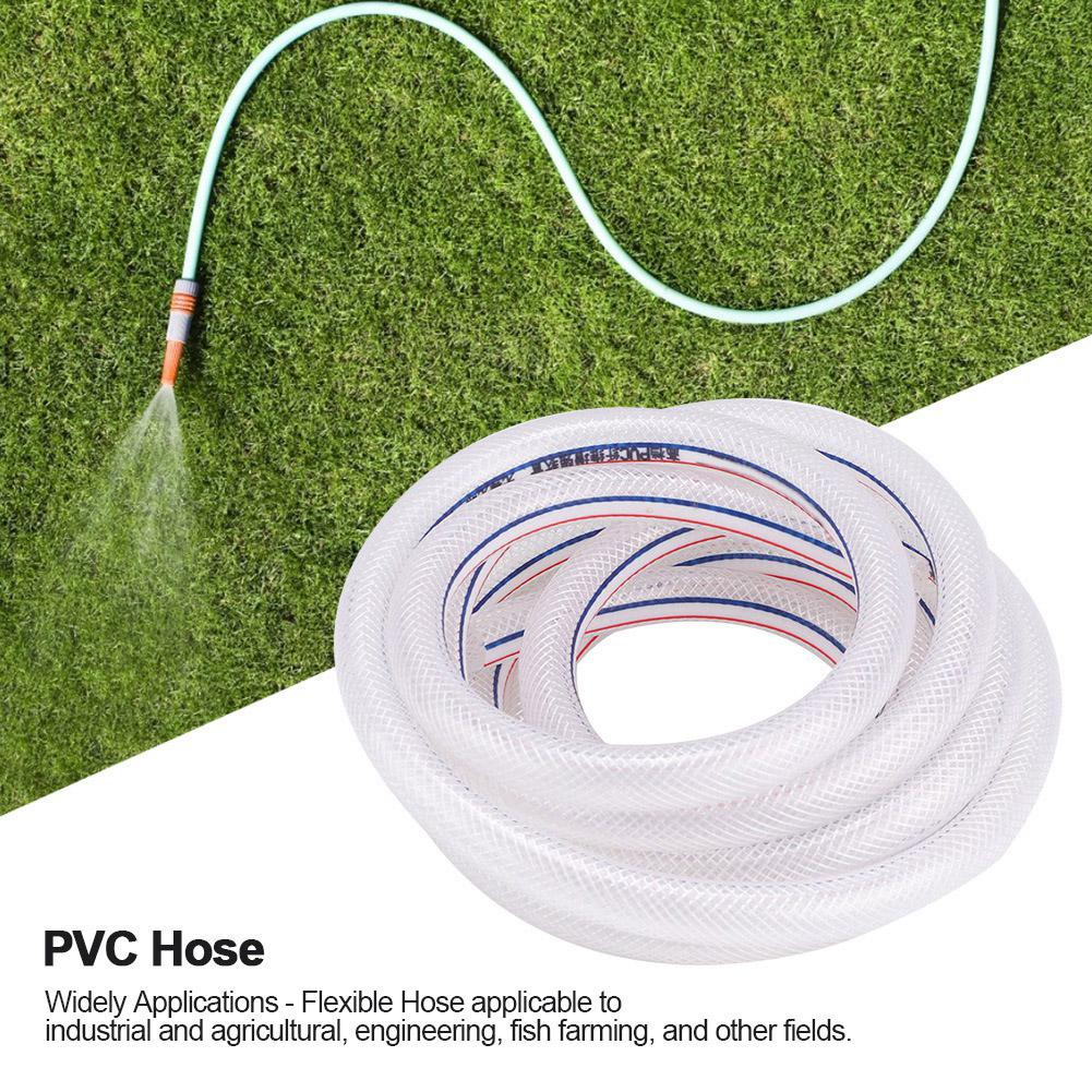 8/12mm PVC Verstärkter Flexibler Geflechtschlauch Klarer Schlauch für Gartenbewässerung