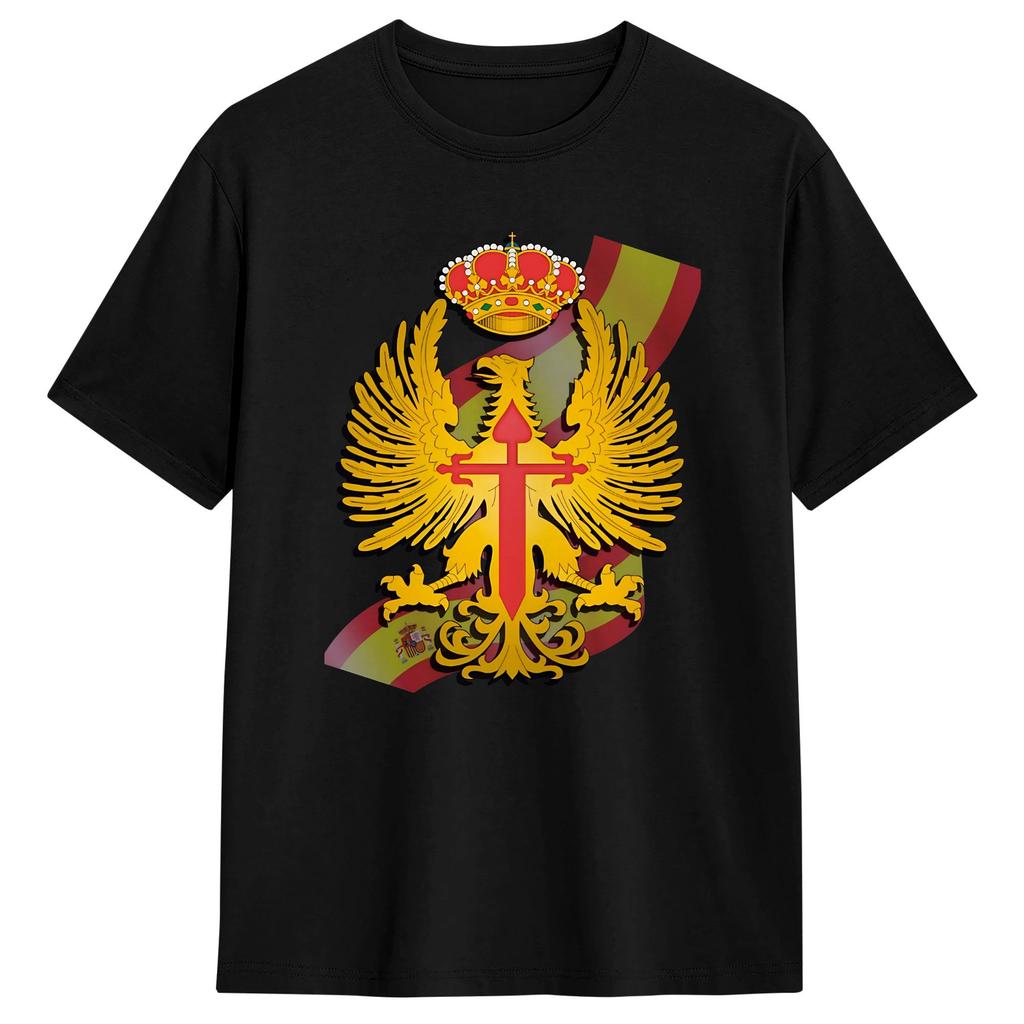Spanish Army Emblem T-Shirt for Men Funny 100% Cotton Tee Shirt O Neck Short Sleeve T Shirts Summer Tops