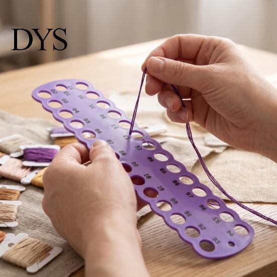 Embroidery Thread Storage Board Cross Stitch Winding with Numbers, Plastic DIY Craft Tool Holder Plate, Floss Organizer Bobbin for Projects