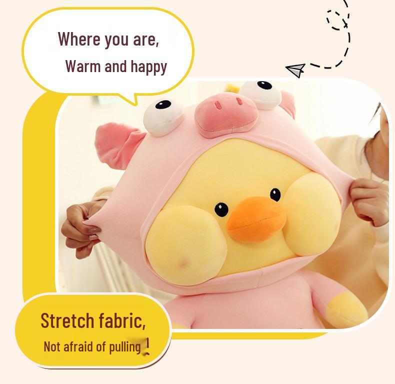 Cartoon Rabbit, Frog, and Duck Plush Toy - Hyaluronic Acid Soft Children's Birthday Gift