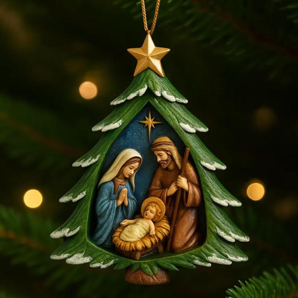 Nativity Christmas Tree Ornament