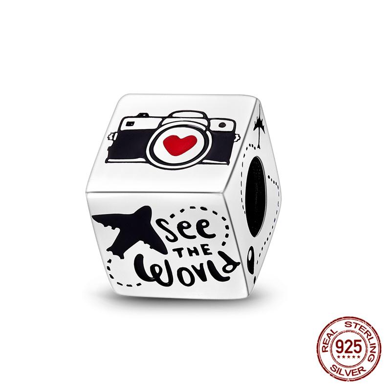 Fit Charms Fororiginal Bracelet 100% Copper Black Leica Camera Diy Jewelry Making Women'S Gift