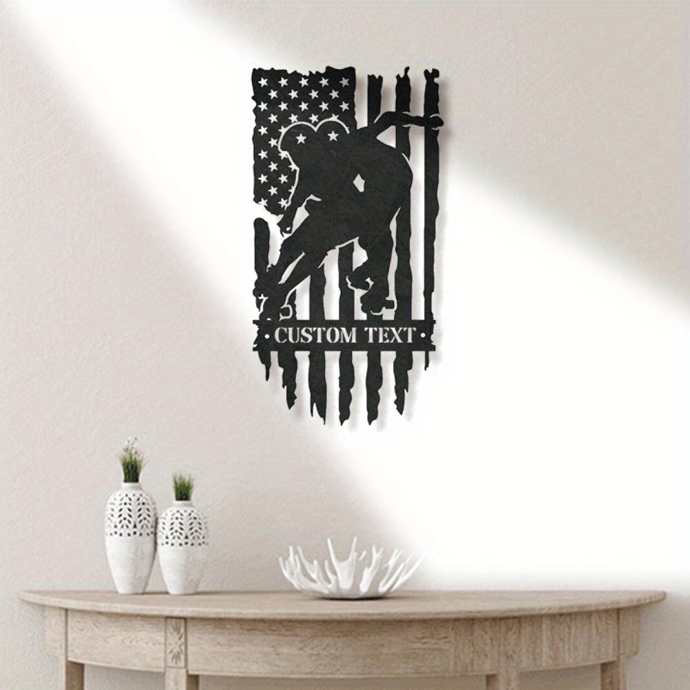 Custom Metal Wall Art Roller Skating Couple Tin Sign Unique Home Decor Gift