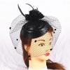Solid Color Bridal Headdress Wave Point Hair Clip Hat Exquisite Small Top Hat  Tiaras