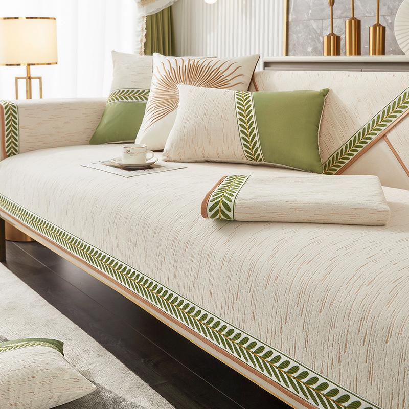 Chenille-Sofabezug, Vier Jahreszeiten, universell, leicht, luxuriös, modern, High-End-Sofakissenbezug, Handtuchkissen