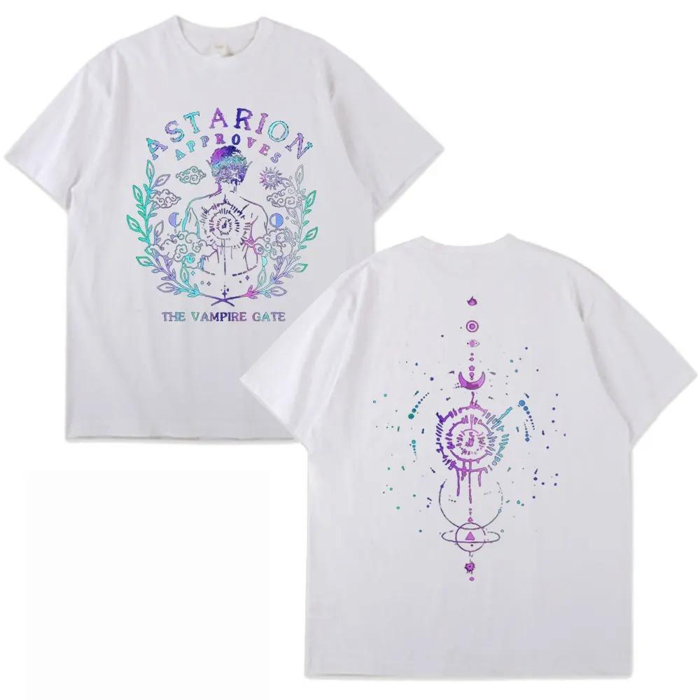 

Baldur s Gate 3 Astarion The Vampire Gate Witchy Double-Sided T-Shirt Gradient Mystical Astrology Comfortable Fashion Women And Men T-shirts 4XL